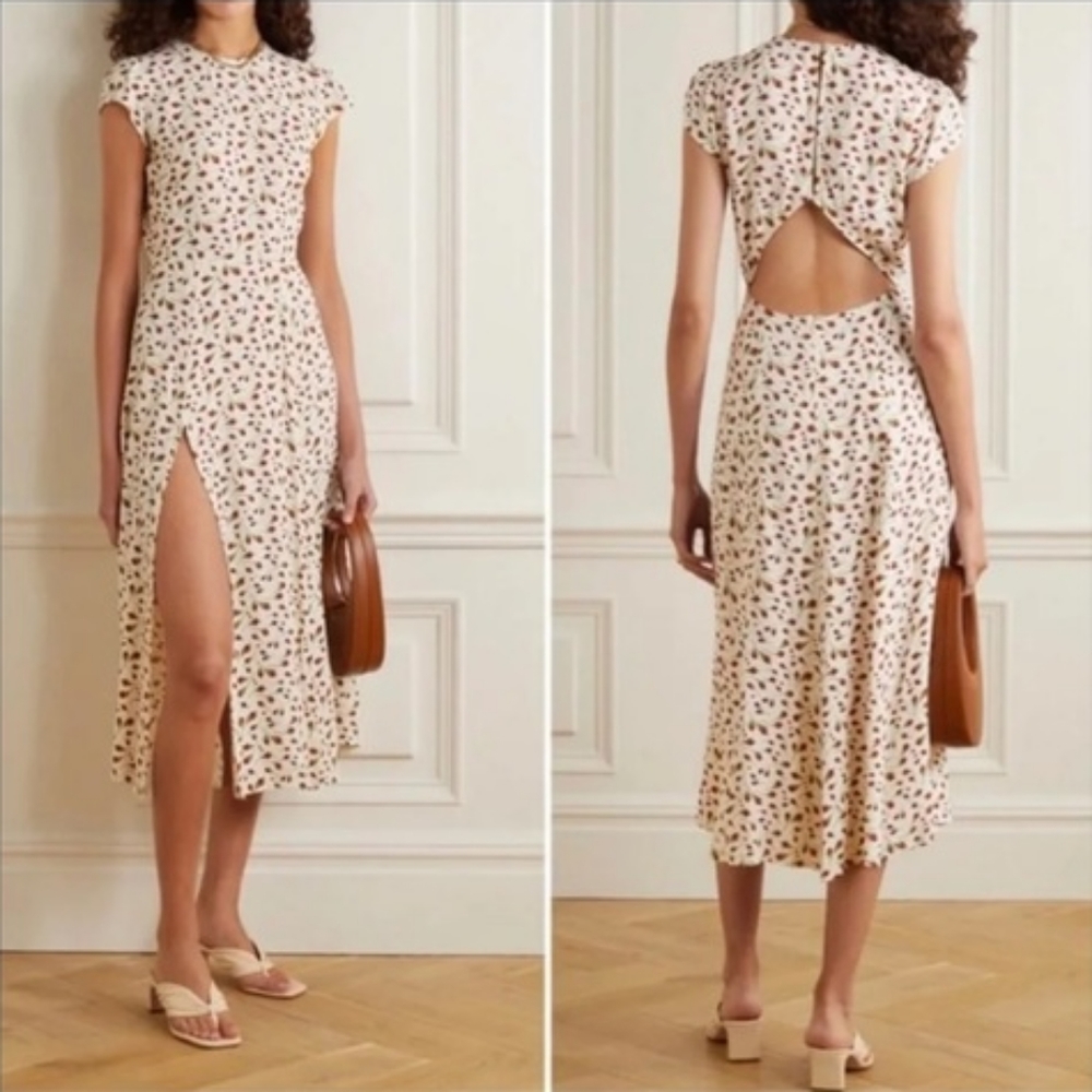 Reformation Gavin Tulip Midi Dress